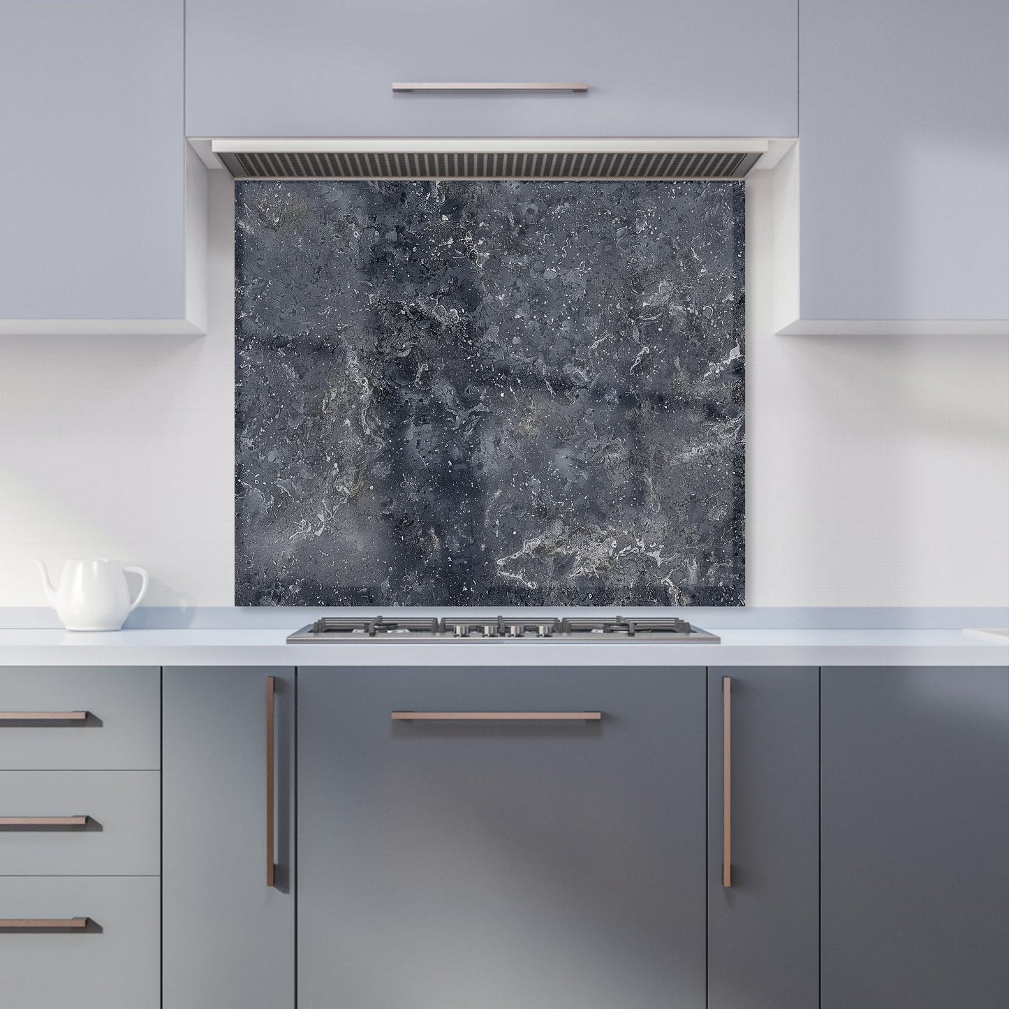 Luxury Slate Grey Quartz Effect Kitchen Splashback