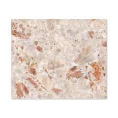 Polished Sweet Peach Quartz Effect Kitchen Splashback