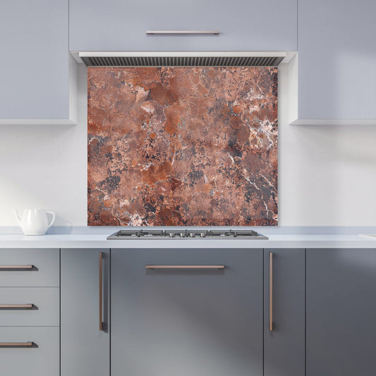 Terracotta Quartz Effect Kitchen Splashback