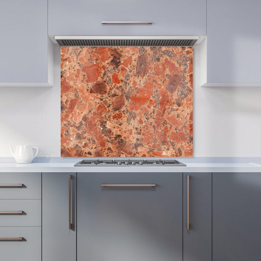 Authentic Terracotta Quartz Effect Kitchen Splashback