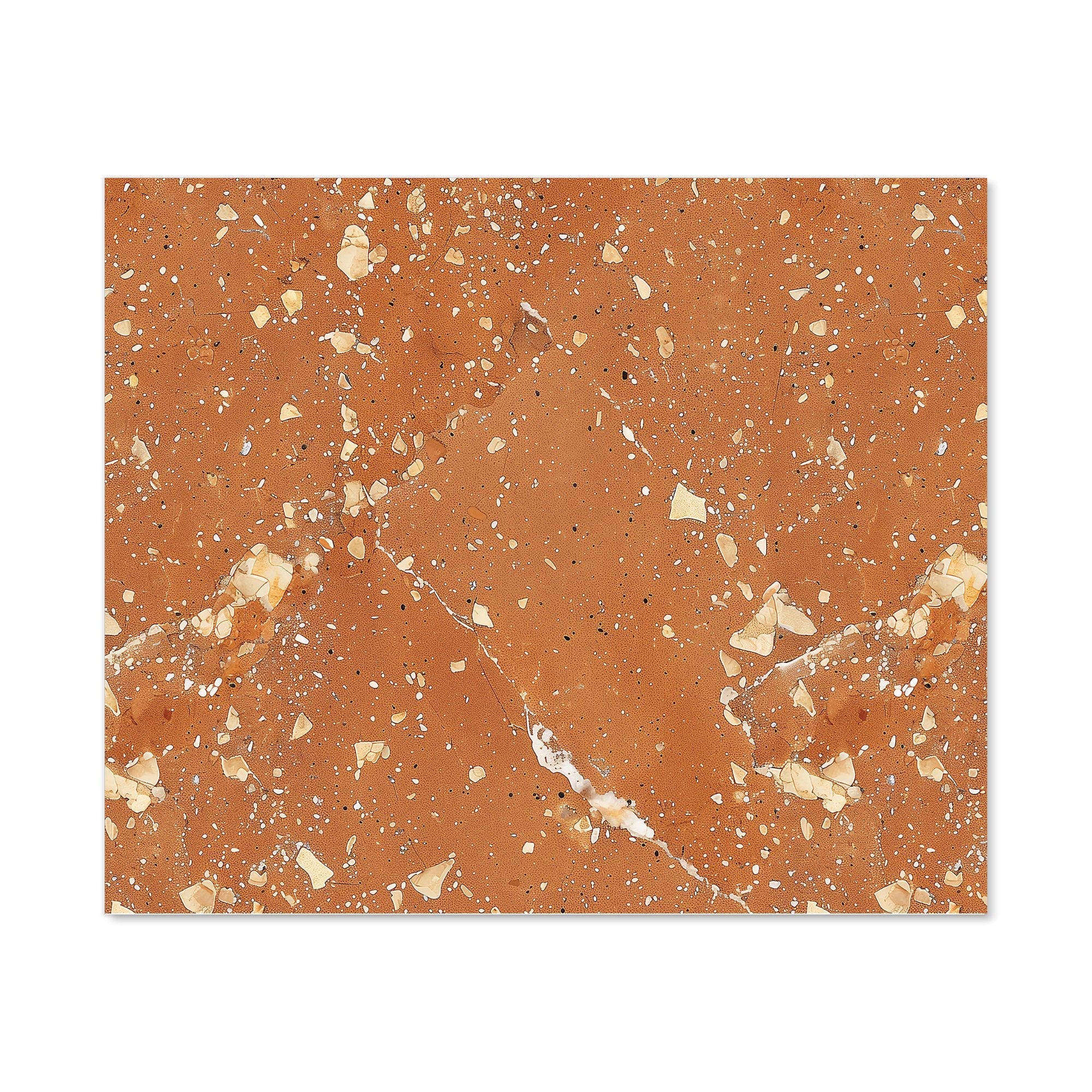 Pale Terracotta Quartz Effect Kitchen Splashback