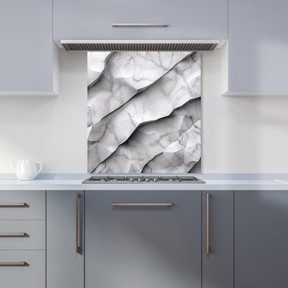 Modern Grey Marble Effect Kitchen Splashback