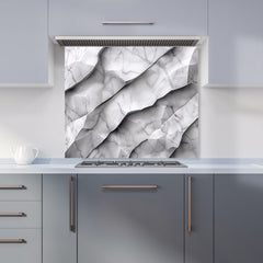 Modern Grey Marble Effect Kitchen Splashback