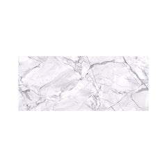 Light Grey Marble Effect Glass Bathroom Splashback