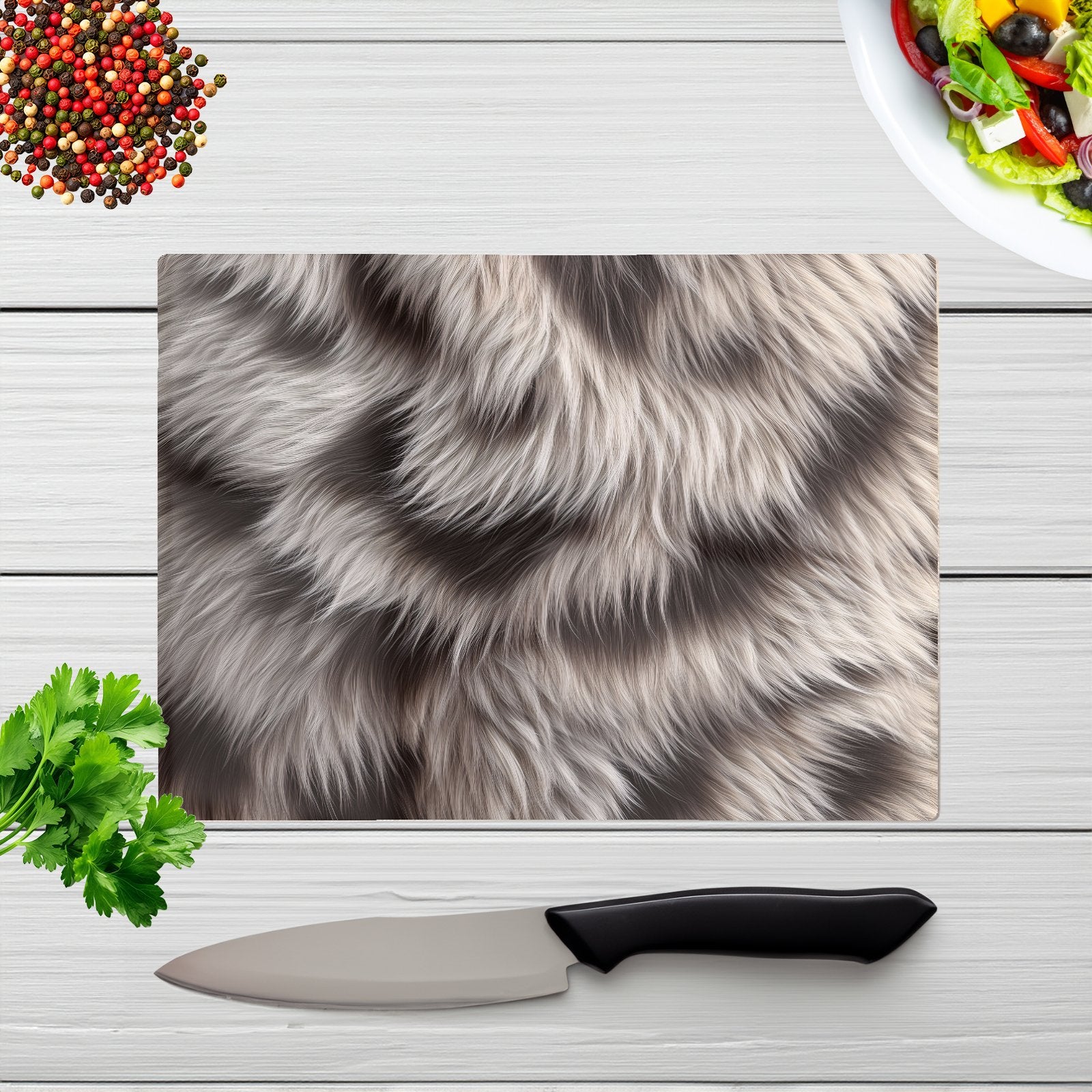 Mink Fur Print Chopping Board