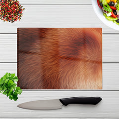 Red Panda Fur Print Chopping Board