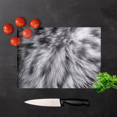 Silver Tabby Cat Print Chopping Board