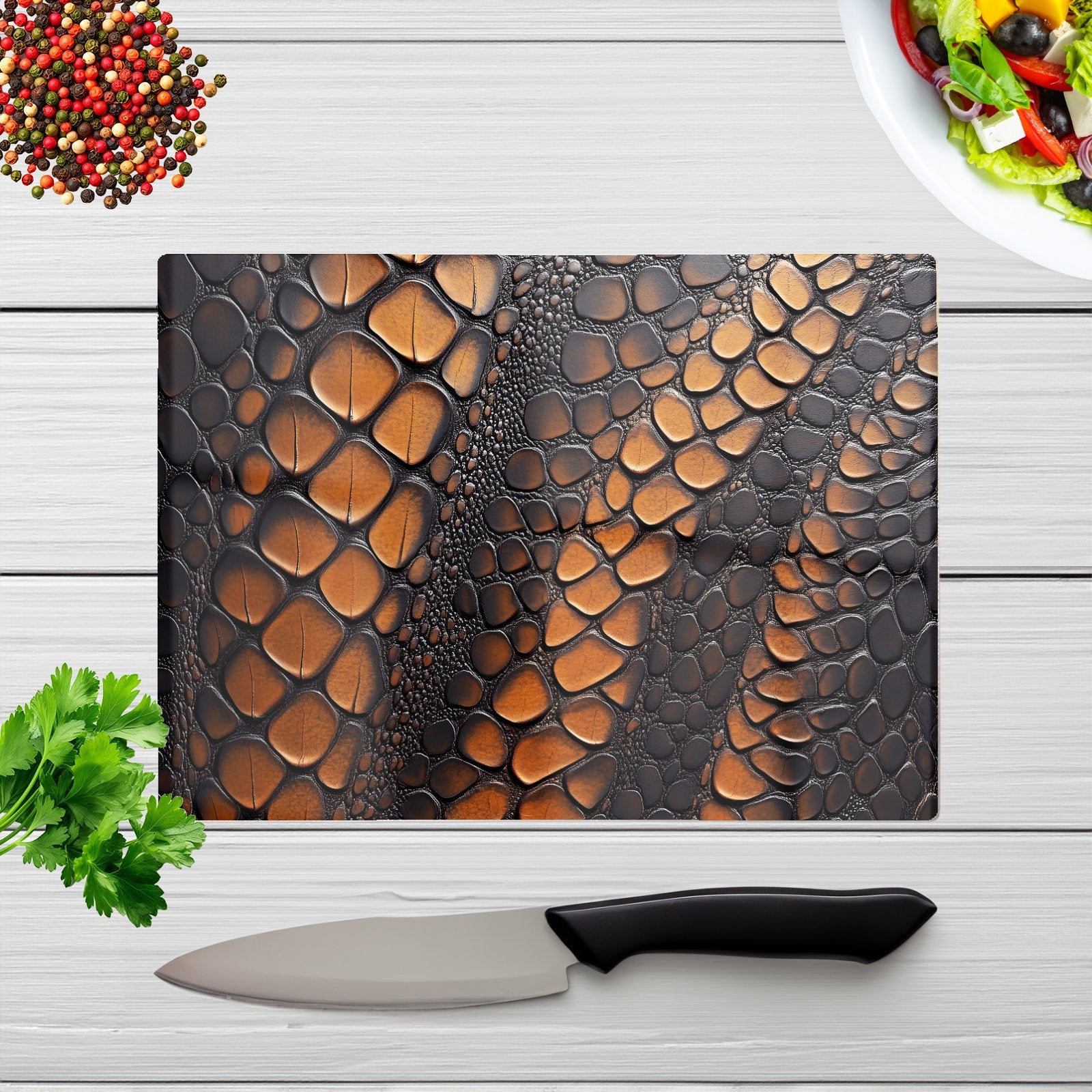 Snakeskin Print Chopping Board