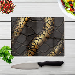Snakeskin Print Effect Chopping Board