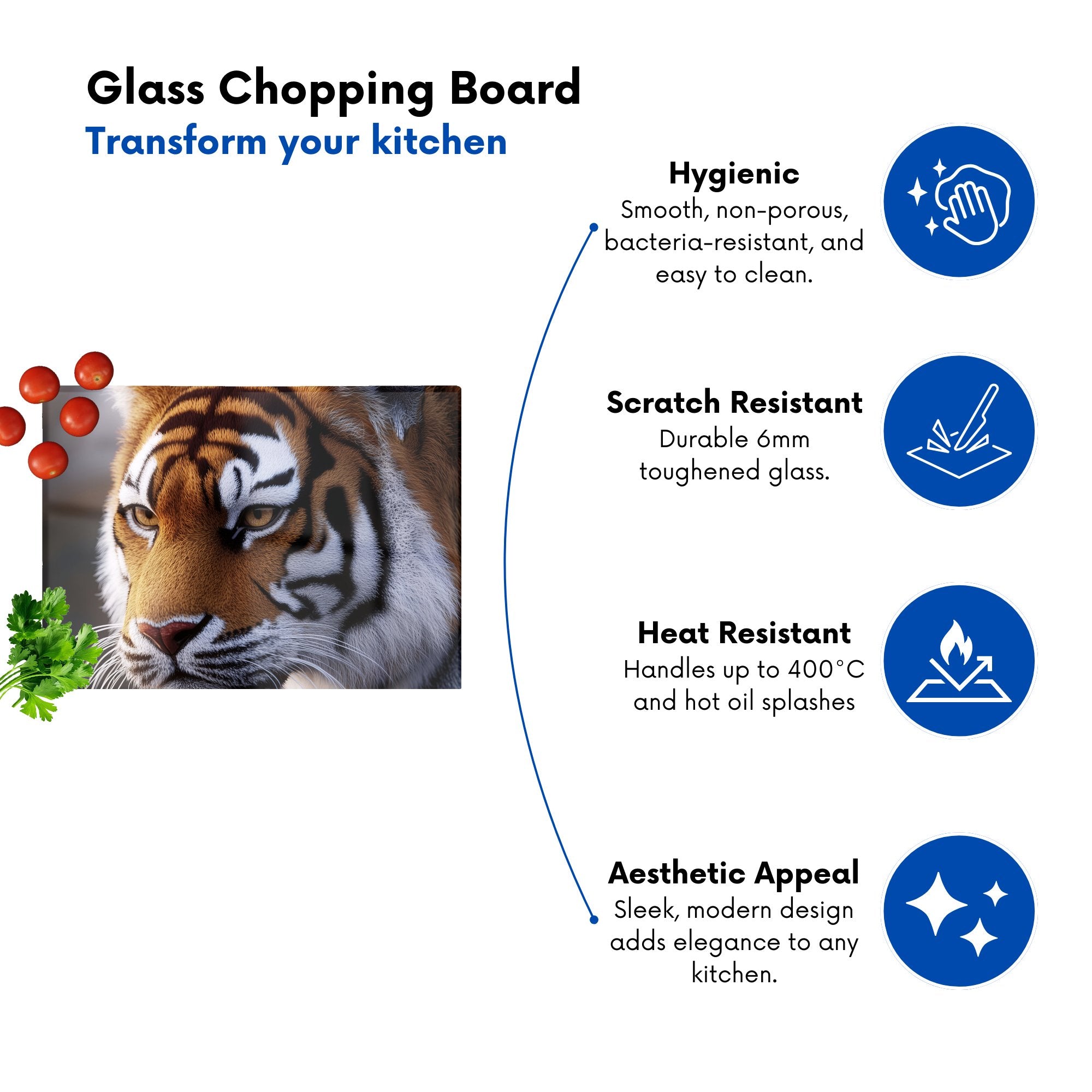 Tiger Face Chopping Board