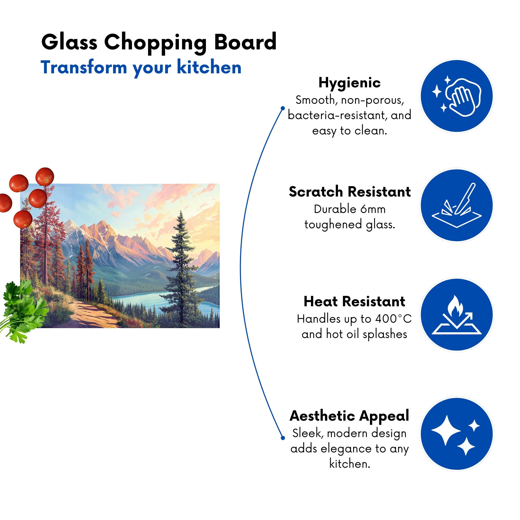 A Walk Through The Mountains Chopping Board