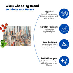 Abstract Icons Chopping Board