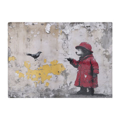 Banksy Inspired Bear Chopping Board