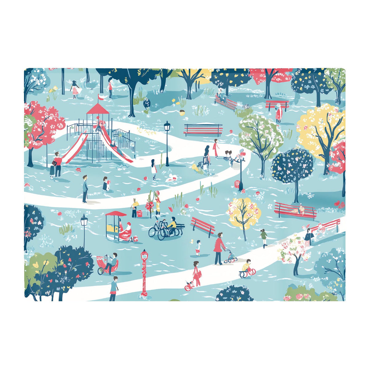 A Day At The Park Chopping Board