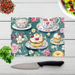 Vintage Tea Party  Chopping Board