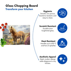 Eriskay Pony In The Highlands Chopping Board