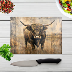 Old Style Highland Cow Chopping Board