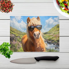 Highland Pony Enjoying The Sun Chopping Board