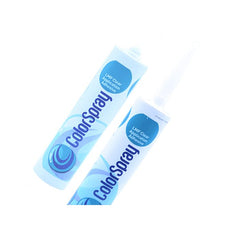 Colorspray Clear Adhesive and Sealant for Tempered Glass Kitchen Splashbacks, 6mm Toughened Heat-Resistant Glass for Cookers, Solvent-Free 310ml
